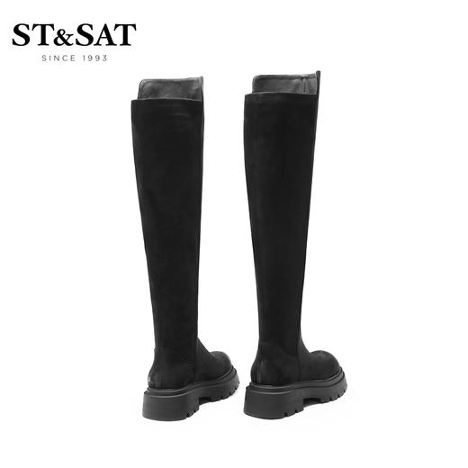 星期六圆头不规则过膝长靴SS24119676 商品图4