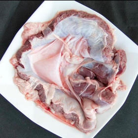 远谷散养黑猪腹心肉1斤装