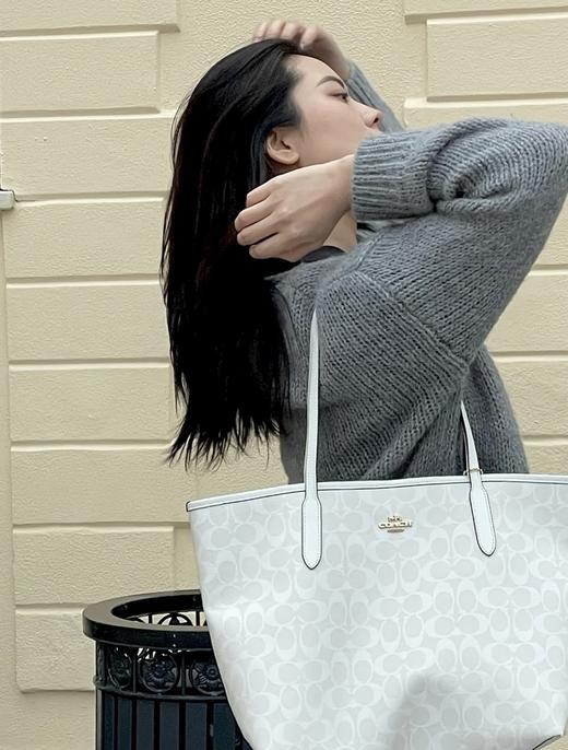 COACH/蔻驰托特TOTE新款冰山白 商品图0