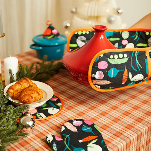 萝卜系列厨房套件隔热手套纯棉耐高温 商品图1