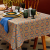 罗马圆环系列方形桌布轻奢高级感纯棉桌布 商品缩略图1