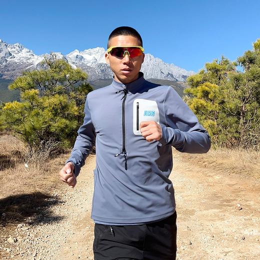 URG薄抓绒长袖半拉链上衣 Warm Next男女款春秋季跑步运动保暖舒适弹力透气户外越野装备 商品图1