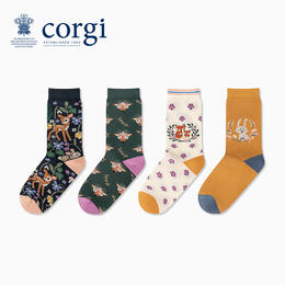 CORGI英国柯基儿童款梦幻动物园系列秋冬中筒袜