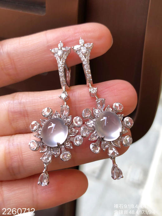 2260712，玻璃蛋面耳坠，具体价格微信咨询 商品图1