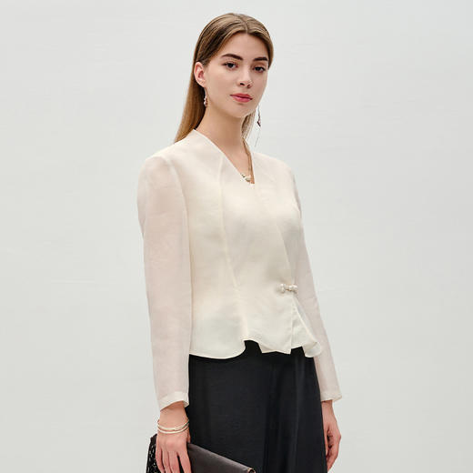TANGY Collection/天意精品春季桑蚕丝上衣 商品图1