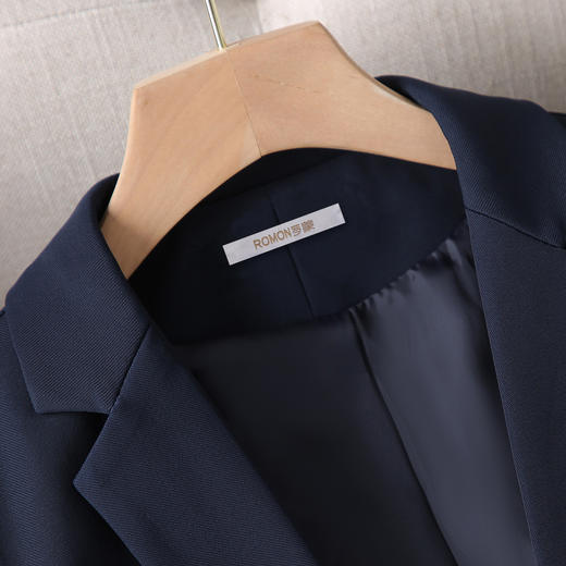 罗蒙女士春秋款小西装外套时尚一粒扣修身显瘦通勤休闲OL单西服上衣 商品图5