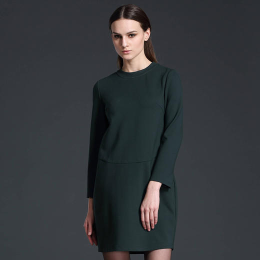 售罄【伯妮斯茵】简约茧型显瘦连衣裙153S156 商品图0