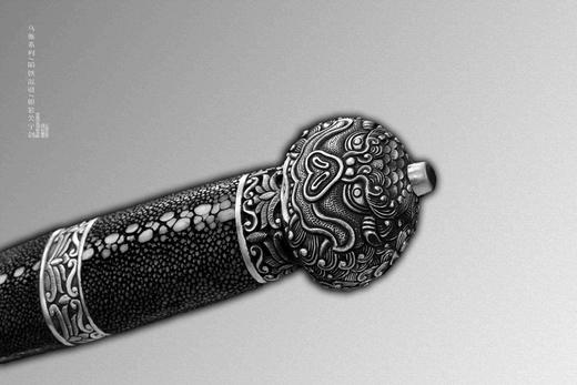 三希堂  乌骓系列  陨铁关宁剑  未开刃 商品图8