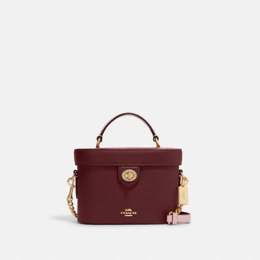 Coach Kay 新年盒子包 酒红色好价只要￥1180直邮到手！ 商品图0