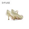 D:FUSE/迪芙斯秋季新款小方头玛丽珍高跟蝴蝶结跟鞋DF31111009 商品缩略图4
