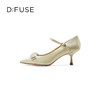 D:FUSE/迪芙斯秋季新款小方头玛丽珍高跟蝴蝶结跟鞋DF31111009 商品缩略图2