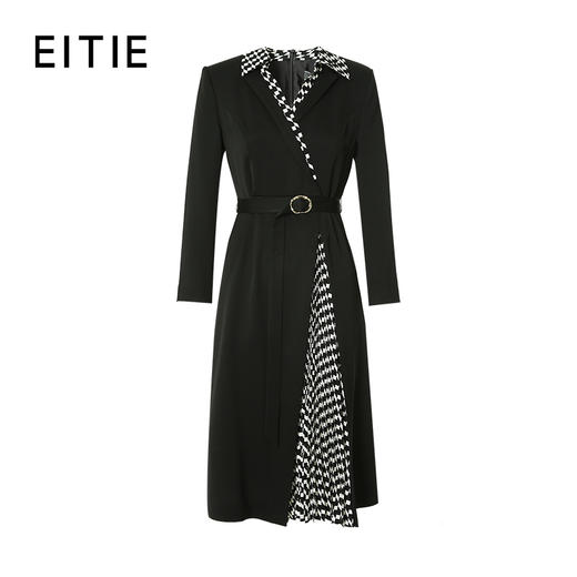 EITIE爱特爱春季新款气质时尚收腰拼接连衣裙7307008 商品图5