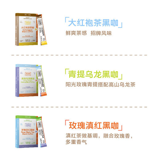花田萃 | 原创茶香超萃冻干无糖精品纯黑咖啡粉速溶美式1盒8杯 商品图3