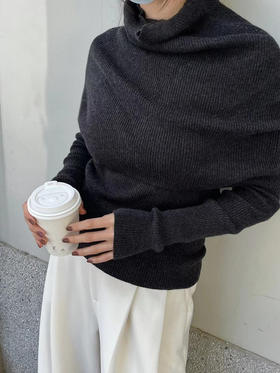 Viktoria Chan｜AW22011 Rue ribbed Tank [黑/白/深灰]