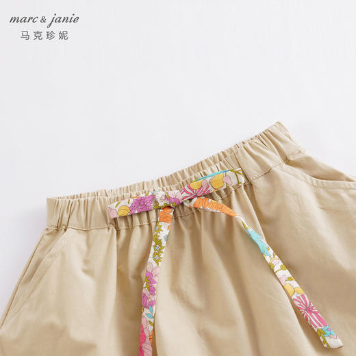 马克珍妮春装新款 女童田园风全棉半身裙 儿童短裙230175 商品图3
