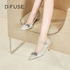 D:FUSE/迪芙斯秋季新款小方头玛丽珍高跟蝴蝶结跟鞋DF31111009 商品缩略图13