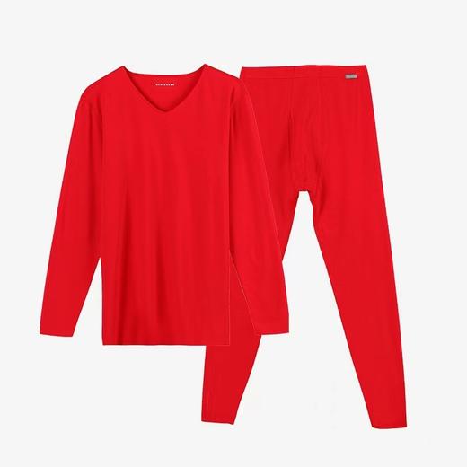 【阿米诺舒肤】SCHIESSER德国舒雅男士62.1%莫代尔粘纤28.6%腈纶+9.3%氨纶290g保暖衣套装65/19266W 商品图3