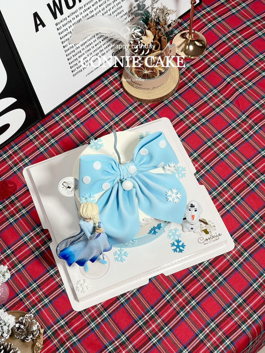【1295】蓝色系蝴蝶结艾莎 商品图4