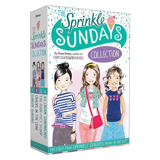 英文原版 The Sprinkle Sundays Collection 周末甜蜜日4册套装 儿童英文小说阅读章节书 闺蜜姐妹校园友情青春 英文版 进口英语 商品图0