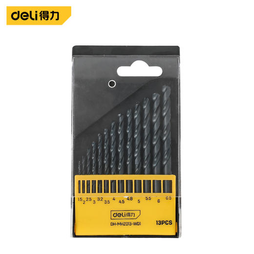 得力麻花钻套装13件套1.5-6.5mm（DH-MHZ013-WD1） 商品图0
