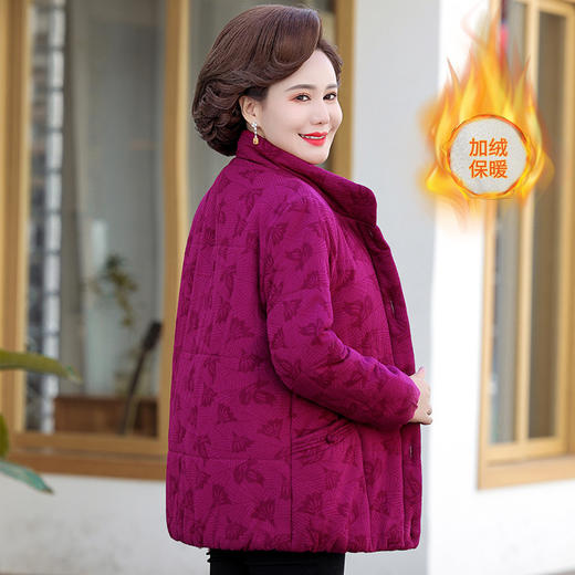 宽松妈妈冬装新款，加绒加厚老人衣服TYWF-994 商品图1