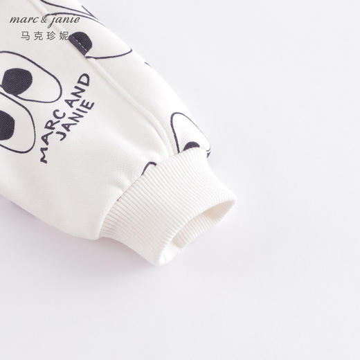 马克珍妮春装新款 男童眼睛满印宽松落肩卫衣230101 商品图4