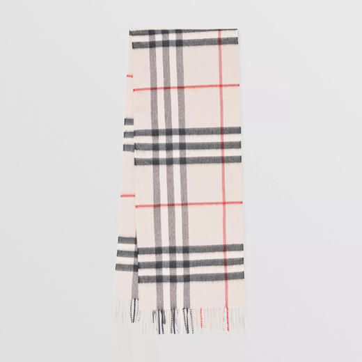 【一】BURBERRY 巴宝莉 女士经典格纹羊绒围巾 粉色 8015533 A5129 商品图0