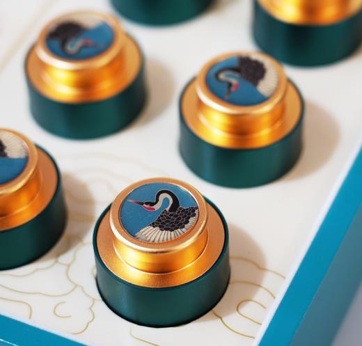 声明鹤起（松石蓝礼盒）｜宫廷普洱25克x12罐 300克 商品图3