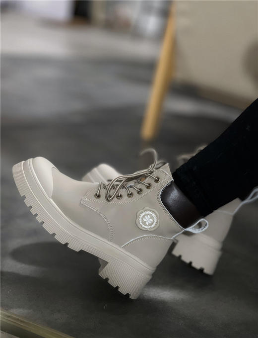 【应季好物】软底软面马丁靴 黄色/灰色 商品图4