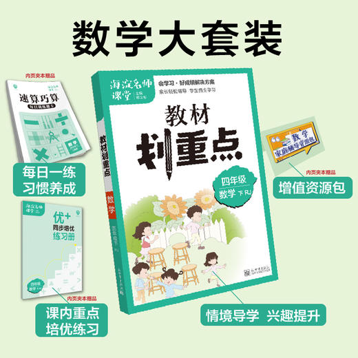 《海淀名师课堂-教材划重点》语文+数学 1-6年级 商品图1