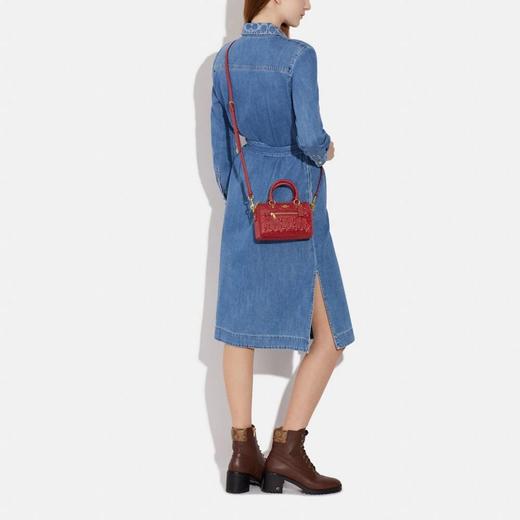 Coach 浮雕老花波士顿包 新年红迷你❤️只要￥1100直邮到手！ 商品图2