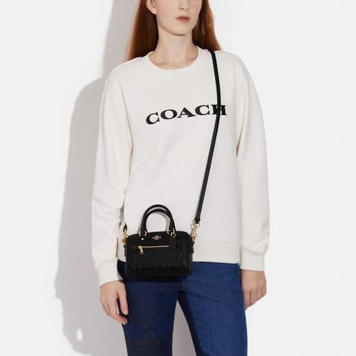 Coach 浮雕老花波士顿包 新年红迷你❤️只要￥1100直邮到手！ 商品图7