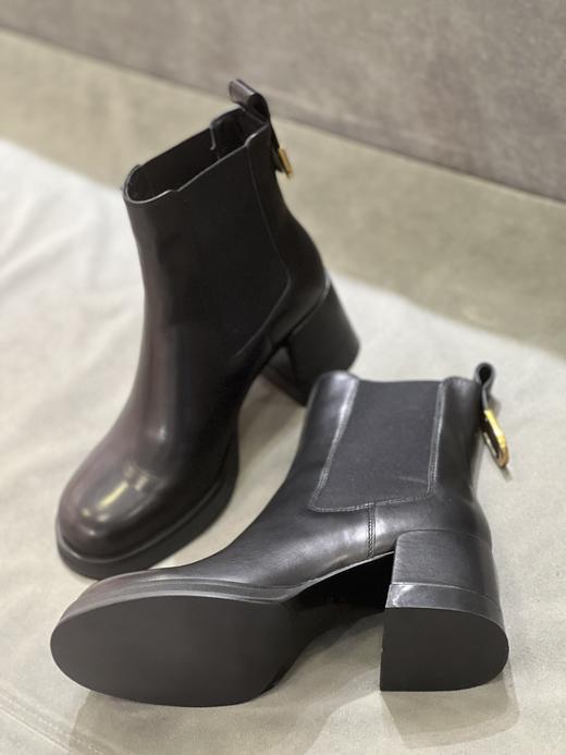 IUIU SECOND 2022新款法式圆头厚底切尔西靴U22DS44651 商品图2