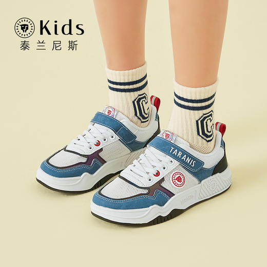 泰兰尼斯kids中大童板鞋春秋季新款中大童鞋子学生男童机能休闲鞋 T02D3A2606 商品图3