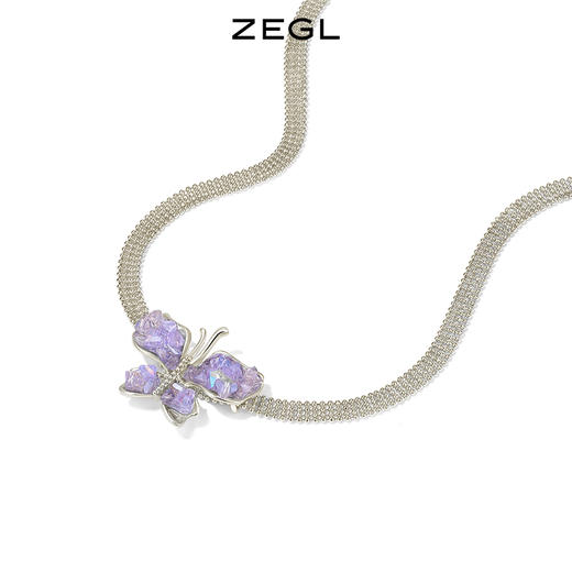 ZEGL蝴蝶项链女小众设计感2023年新款潮choker项圈锁骨颈链配饰品 商品图2