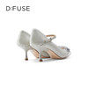 D:FUSE/迪芙斯秋季新款小方头玛丽珍高跟蝴蝶结跟鞋DF31111009 商品缩略图9
