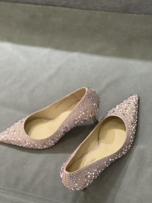 IUIU SECOND 2023新款尖头闪面高跟时装鞋宴会鞋U24AE11378 商品图5