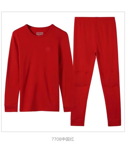 【阿米诺羊毛3.5X】SCHIESSER德国舒雅童装女童圆领阿米诺3.5X加绒加羊毛长袖长裤保暖套装36/15919W 商品图2