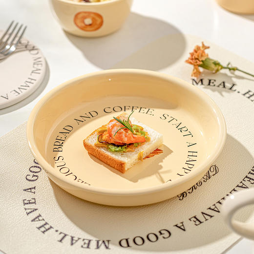 摩登主妇ins风面包餐具套装碗盘家用2022新款高颜值陶瓷饭碗汤碗 商品图2