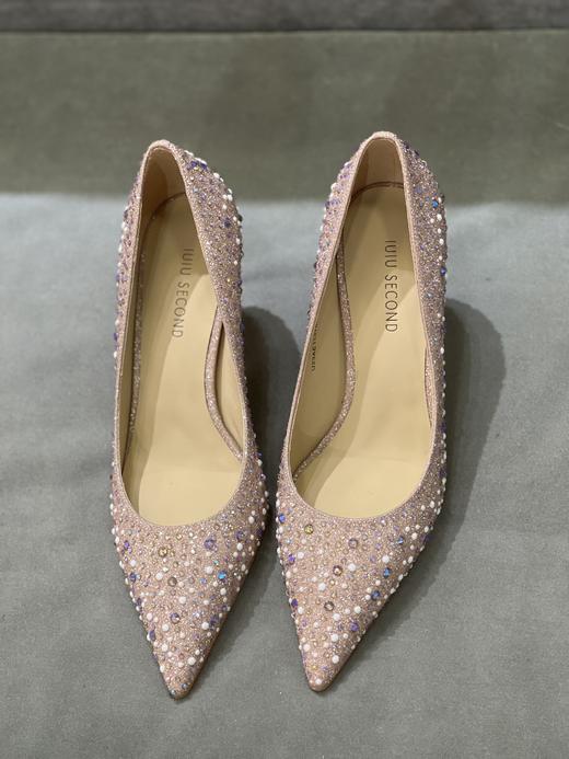 IUIU SECOND 2023新款尖头闪面高跟时装鞋宴会鞋U24AE11378 商品图1