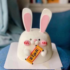 黑巢-小兔子跨年蛋糕生日蛋糕