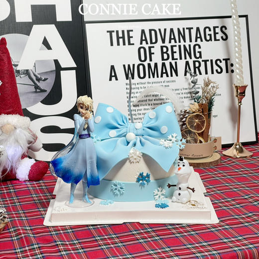 【1295】蓝色系蝴蝶结艾莎 商品图0