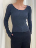 Viktoria Chan｜AW22011 Rue ribbed Tank [黑/白/深灰] 商品缩略图4