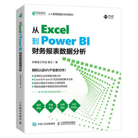 从 Excel 到 Power BI 财务报表数据分析 excel教程教材PowerBI入门书籍数据可视化DAX指南