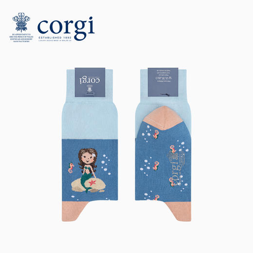 CORGI英国柯基儿童款人鱼公主系列秋冬中筒袜 商品图1