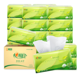 【年货节】心相印抽纸 茶语丝享 真S码3层130抽*24包