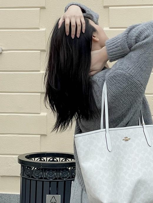 COACH/蔻驰托特TOTE新款冰山白 商品图1