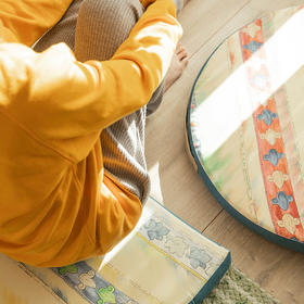 半圆写意棕榈垫榻榻米地板加厚棕榈坐垫