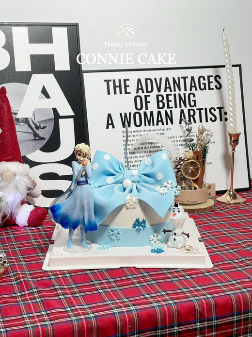 【1295】蓝色系蝴蝶结艾莎 商品图1