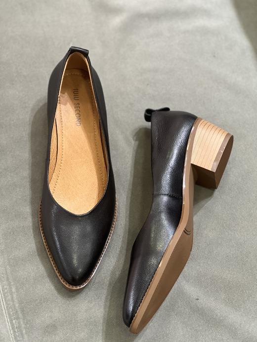 IUIU SECOND 2023新款尖头净面通勤低跟浅口单鞋U23AE12351 商品图5